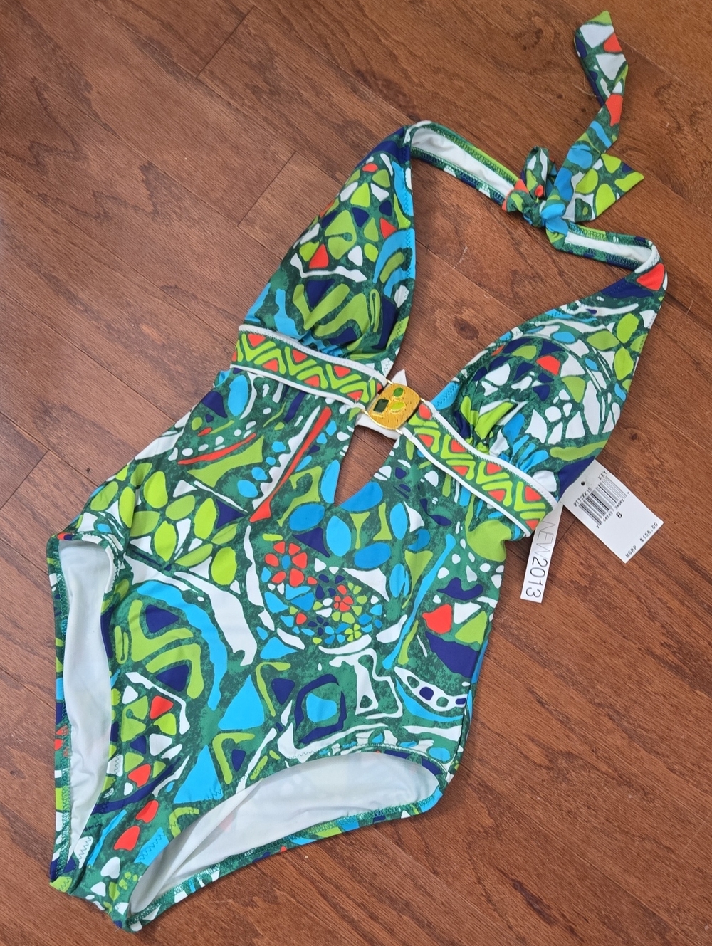 Trina Turk Swim And Spa Floral Halter One-Piece Swimsuit NWT